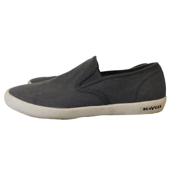 SEAVEES Baja Slip-On Loafers Sneakers mens sz 9‎ Gray Vintage Washed Linen - Picture 6 of 8